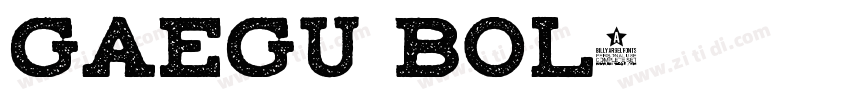 Gaegu Bol字体转换